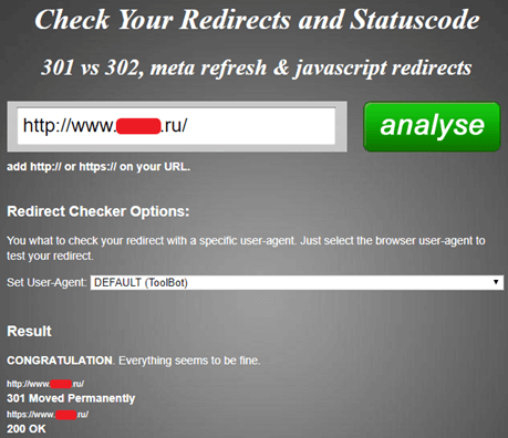 Check Your Redirects and Statuscode