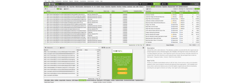 инструменты для SEO-аудита Screaming Frog SEO Spider