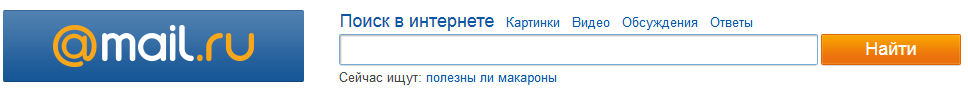 Поисковая система Mail.Ru